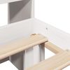 vidaXL Κρεβάτι Βιβλιοθήκη Χωρίς Στρώμα Λευκό 75x190 εκ Μασίφ Πεύκο