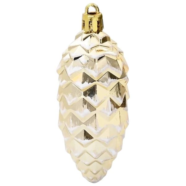 vidaXL Μπάλα από κουκουνάρι Χριστουγέννων 40 pcs Χρυσό