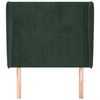vidaXL Κεφαλάρι με Πτερύγια Πράσινο 83x23x118/128 εκ. Βελούδινο