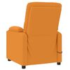 vidaXL Πολυθρόνα Μασάζ Ηλεκτρική Σκούρο Κίτρινο Υφασμάτινη