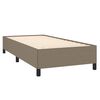 vidaXL Σκελετός Κρεβατιού Χωρίς Στρώμα Taupe 90x190 εκ. Υφασμάτινο