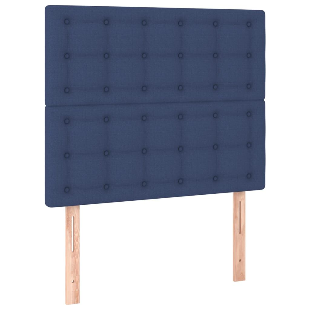 vidaXL Πλαίσιο κρεβατιού χωρίς στρώμα μπλε 120x200cm ύφασμα