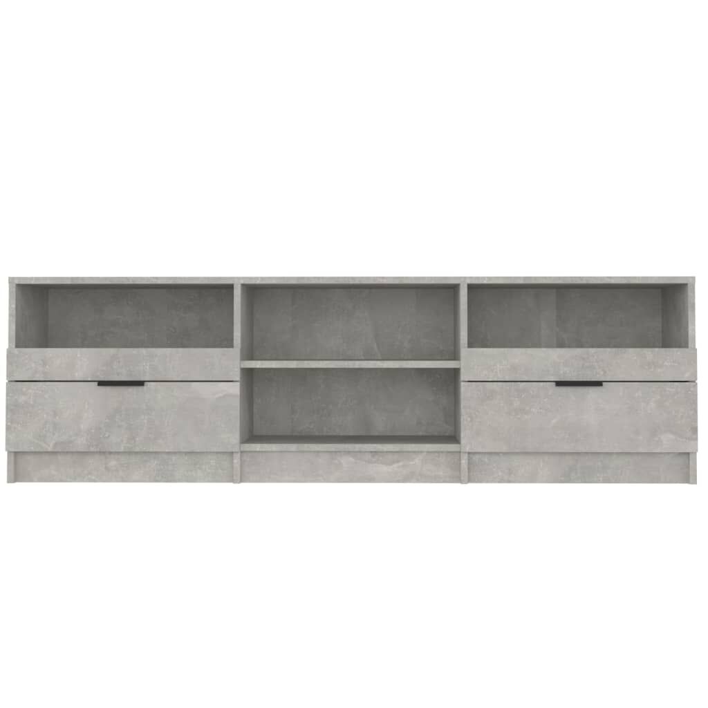vidaXL Έπιπλο Τηλεόρασης Γκρι Σκυροδέματος 150x33,5x45 εκ. Επεξ. Ξύλο