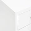 vidaXL Αρχειοθήκη Φορητή Λευκή 28 x 41 x 109 εκ. Μεταλλική