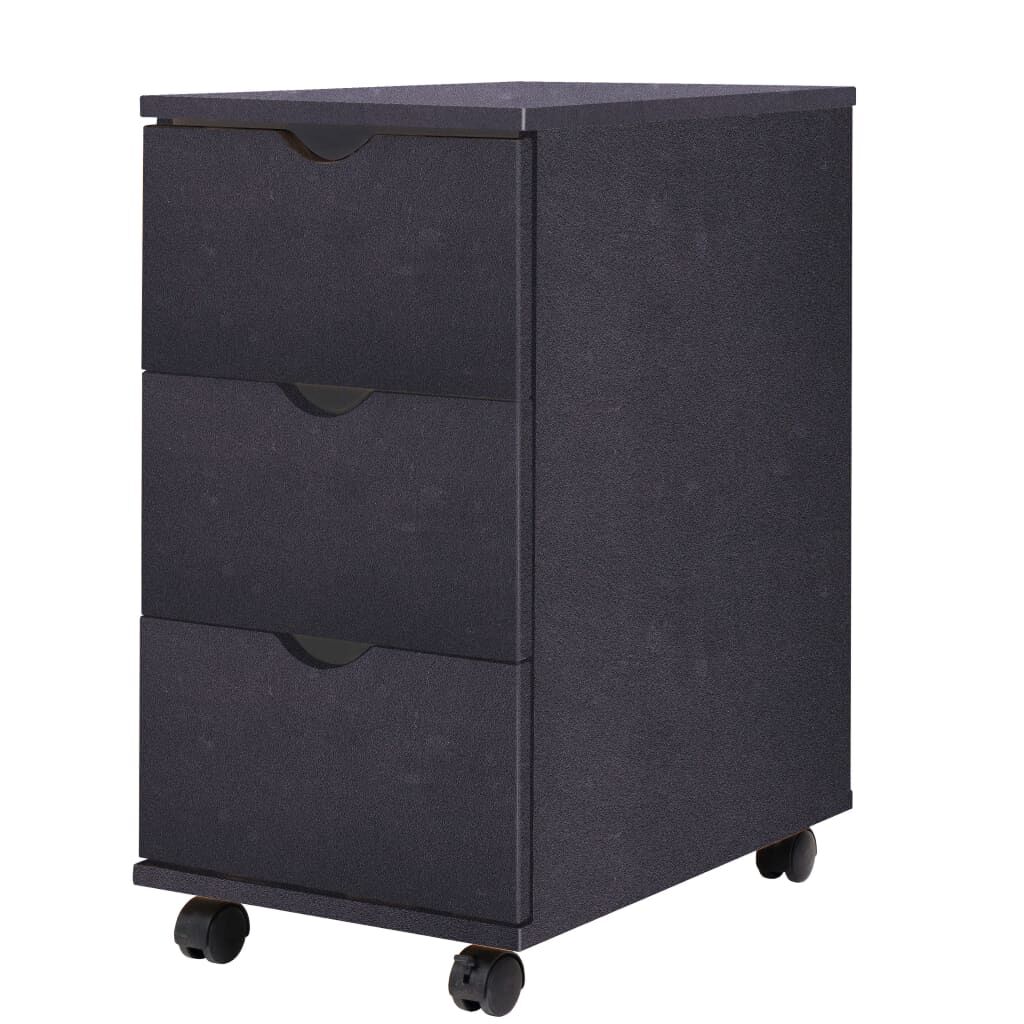 vidaXL Συρταριέρα Μαύρη 33 x 45 x 60 εκ.