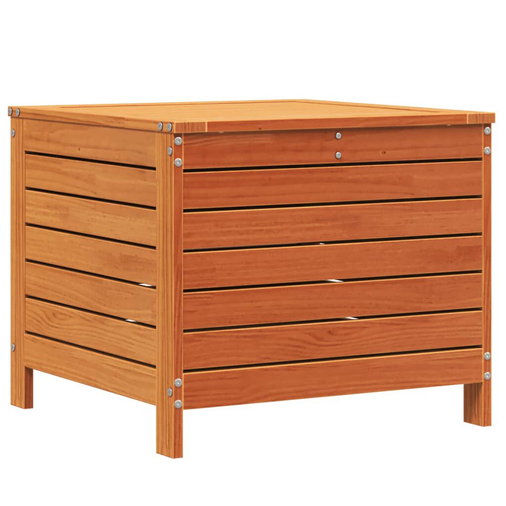 vidaXL Υποπόδιο Κήπου Καφέ Κεριού 62x63,5x53,5 εκ. Μασίφ Ξύλο Πεύκου