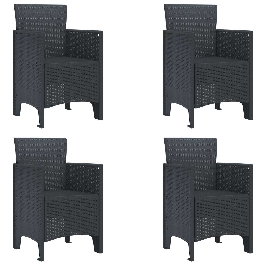 vidaXL Σετ τραπεζαρίας κήπου 3 pcs Ανοιχτό γκρι 100 x 100 x 73 εκ