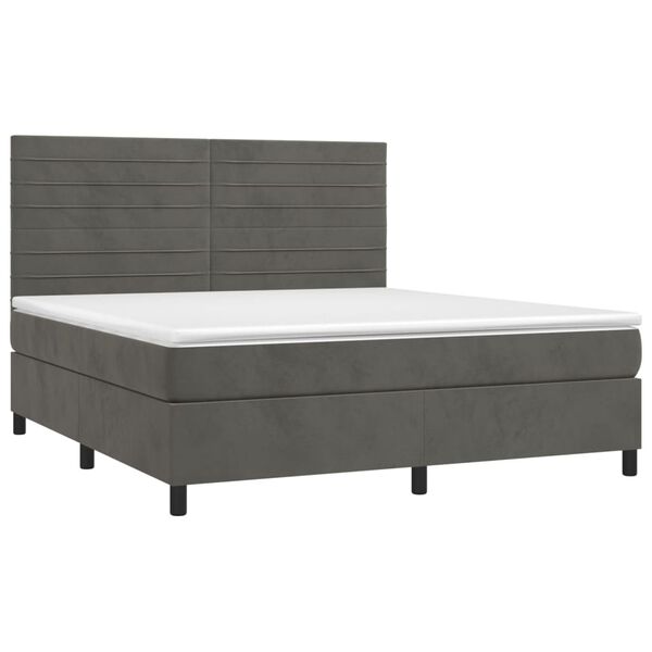vidaXL &Kappa;&rho;&epsilon;&beta;ά&tau;&iota; Boxspring &mu;&epsilon; &Sigma;&tau;&rho;ώ&mu;&alpha; &Sigma;&kappa;&omicron;ύ&rho;&omicron; &Gamma;&kappa;&rho;&iota; 180x200 &epsilon;&kappa;. &Beta;&epsilon;&lambda;&omicron;ύ&delta;&iota;&nu;&omicron;