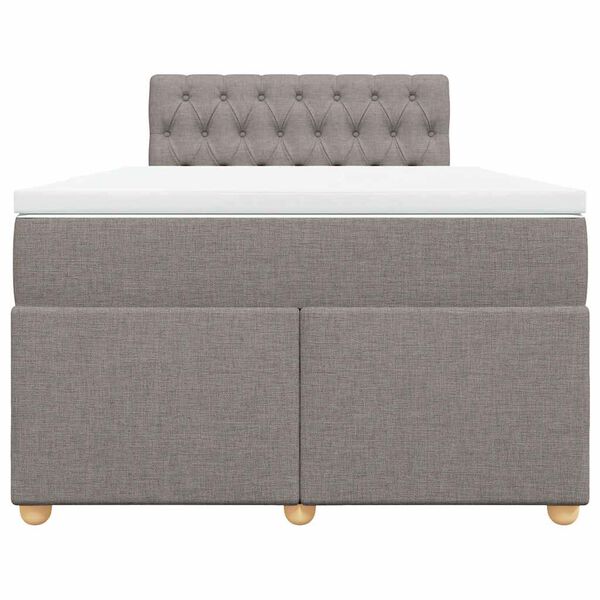 vidaXL &Kappa;&rho;&epsilon;&beta;ά&tau;&iota; Boxspring &mu;&epsilon; &Sigma;&tau;&rho;ώ&mu;&alpha; Taupe 120x190 &epsilon;&kappa;. &Upsilon;&phi;&alpha;&sigma;&mu;ά&tau;&iota;&nu;&omicron;