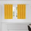vidaXL Κουρτίνες 2 pcs κίτρινο μουσταρδί 140 x 140 cm Βελούδο