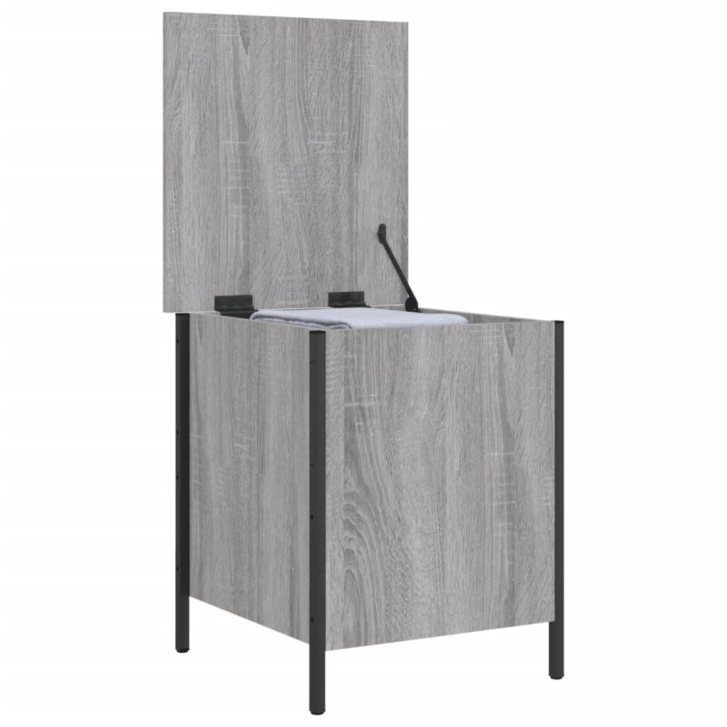 vidaXL Παγκάκι Αποθήκευσης Γκρι Sonoma 40x42,5x50εκ Επεξεργασμένο Ξύλο