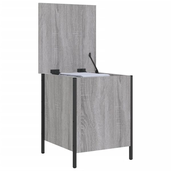vidaXL Παγκάκι Αποθήκευσης Γκρι Sonoma 40x42,5x50εκ Επεξεργασμένο Ξύλο