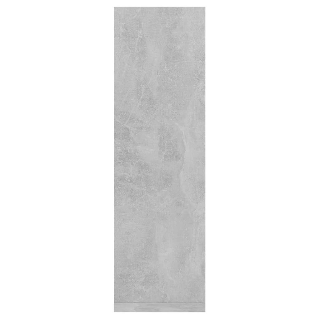 vidaXL Ραφιέρες Τοίχου 2 τεμ. Γκρι Σκυροδ. 50x15x50εκ. από Επεξ. Ξύλο