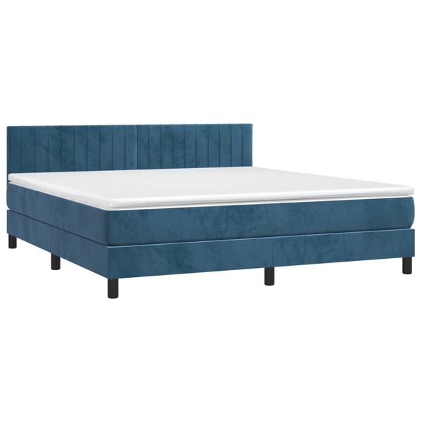 vidaXL &Kappa;&rho;&epsilon;&beta;ά&tau;&iota; Boxspring &mu;&epsilon; &Sigma;&tau;&rho;ώ&mu;&alpha; &Sigma;&kappa;&omicron;ύ&rho;&omicron; &Mu;&pi;&lambda;&epsilon; 180x200 &epsilon;&kappa;. &Beta;&epsilon;&lambda;&omicron;ύ&delta;&iota;&nu;&omicron;