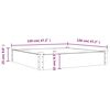 vidaXL Ζαρντινιέρα Υπερυψ. με Επένδυση 120x120x25εκ. Μασίφ Ξύλο Ελάτης