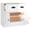vidaXL Ντουλάπι Γυαλιστερό Λευκό 70x35,5x67,5 εκ. Επεξεργασμένο Ξύλο