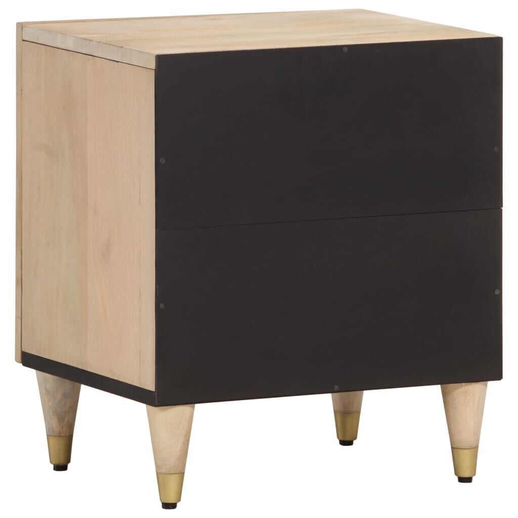 vidaXL Κομοδίνα 2 τεμ. 40 x 33 x 46 εκ. από Μασίφ Ξύλο Μάνγκο