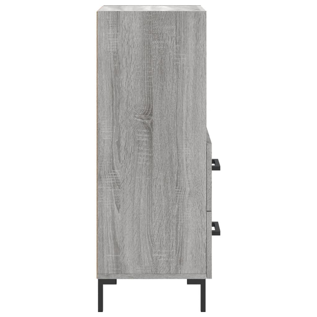 vidaXL Ντουλάπι Γκρι Sonoma 34,5x34x90 εκ. από Επεξεργασμένο Ξύλο