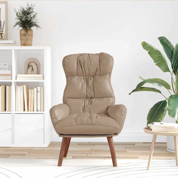 vidaXL Χαλαρωτική Πολυθρόνα Καπουτσίνο 69 x 74 x 93 εκ. Τεχνητό δέρμα