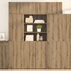 vidaXL Highboard Artisan Oak 80 x 42,5 x 185 &epsilon;&kappa; &Epsilon;&pi;&epsilon;&xi;&epsilon;&rho;&gamma;&alpha;&sigma;&mu;έ&nu;&omicron; &xi;ύ&lambda;&omicron;