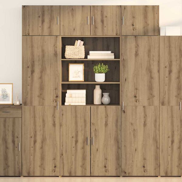 vidaXL Highboard Artisan Oak 80 x 42,5 x 185 &epsilon;&kappa; &Epsilon;&pi;&epsilon;&xi;&epsilon;&rho;&gamma;&alpha;&sigma;&mu;έ&nu;&omicron; &xi;ύ&lambda;&omicron;