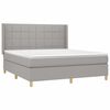 vidaXL &Kappa;&rho;&epsilon;&beta;ά&tau;&iota; Boxspring &mu;&epsilon; &Sigma;&tau;&rho;ώ&mu;&alpha; & LED &Alpha;&nu;.&Gamma;&kappa;&rho;&iota; 160x200&epsilon;&kappa;. &Upsilon;&phi;&alpha;&sigma;&mu;ά&tau;&iota;&nu;&omicron;