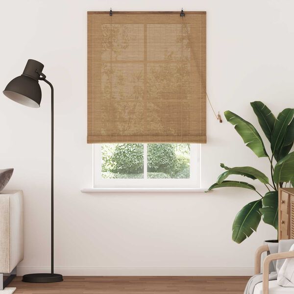 vidaXL Ρολά και Σκίες Παραθύρων Ανοιχτό καφέ 120 x 220 cm Μπαμπού