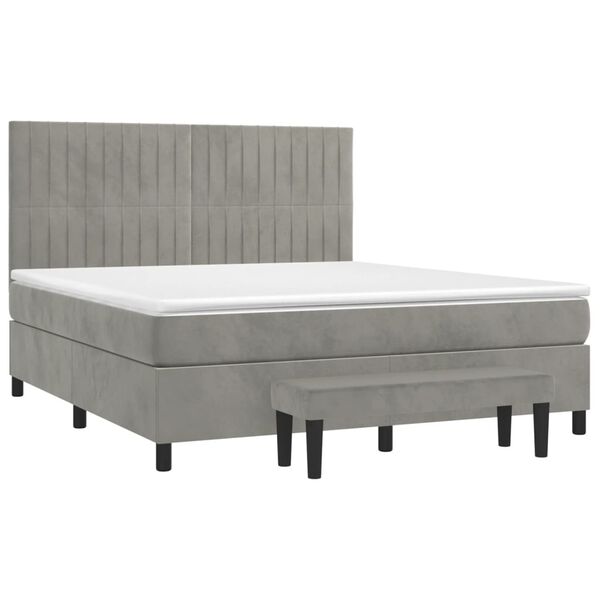 vidaXL &Kappa;&rho;&epsilon;&beta;ά&tau;&iota; Boxspring &mu;&epsilon; &Sigma;&tau;&rho;ώ&mu;&alpha; &Alpha;&nu;&omicron;&iota;&chi;&tau;ό &Gamma;&kappa;&rho;&iota; 180x200 &epsilon;&kappa;. &Beta;&epsilon;&lambda;&omicron;ύ&delta;&iota;&nu;&omicron;