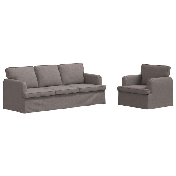 vidaXL &Kappa;&alpha;&nu;&alpha;&pi;έ&sigmaf; 2 pcs Taupe