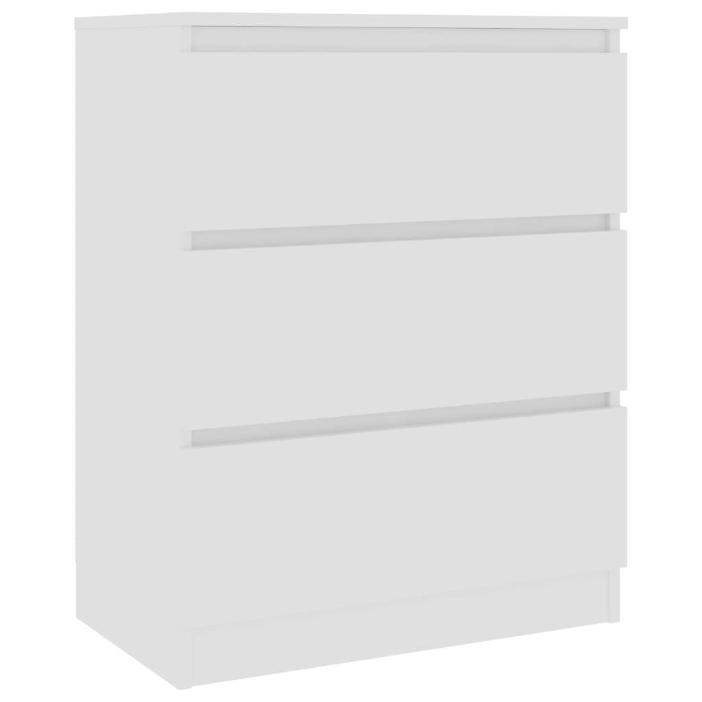 vidaXL Συρταριέρα Λευκή 60x35x76 εκ. από Επεξεργασμένο Ξύλο