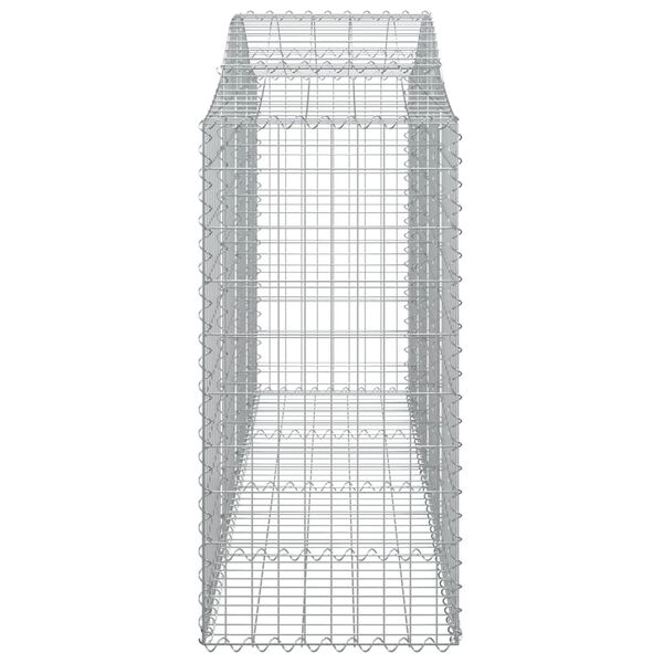 vidaXL Συρματοκιβώτια Τοξωτά 10 τεμ. 200x50x100/120 εκ. Γαλβαν. Ατσάλι