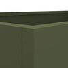vidaXL Ζαρντινιέρα Λαδί 62x30x29 εκ. από Χάλυβα