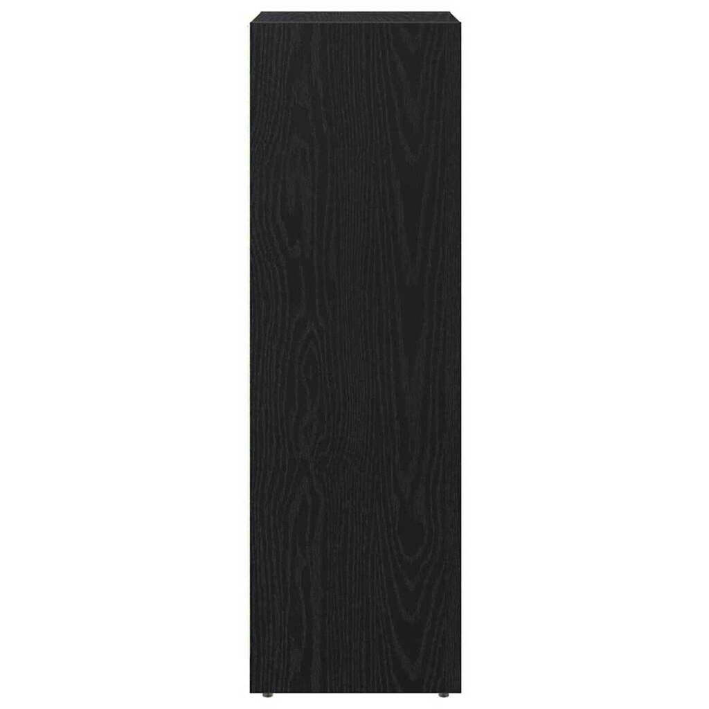 vidaXL Ντουλάπι Μπάνιου Μαύρη Οξυά 30 x 30 x 95 cm Επεξεργασμένο ξύλο