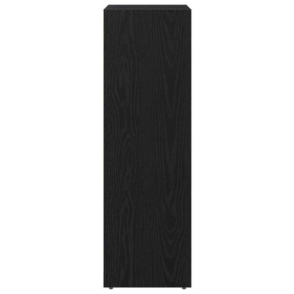 vidaXL Ντουλάπι Μπάνιου Μαύρη Οξυά 30 x 30 x 95 cm Επεξεργασμένο ξύλο