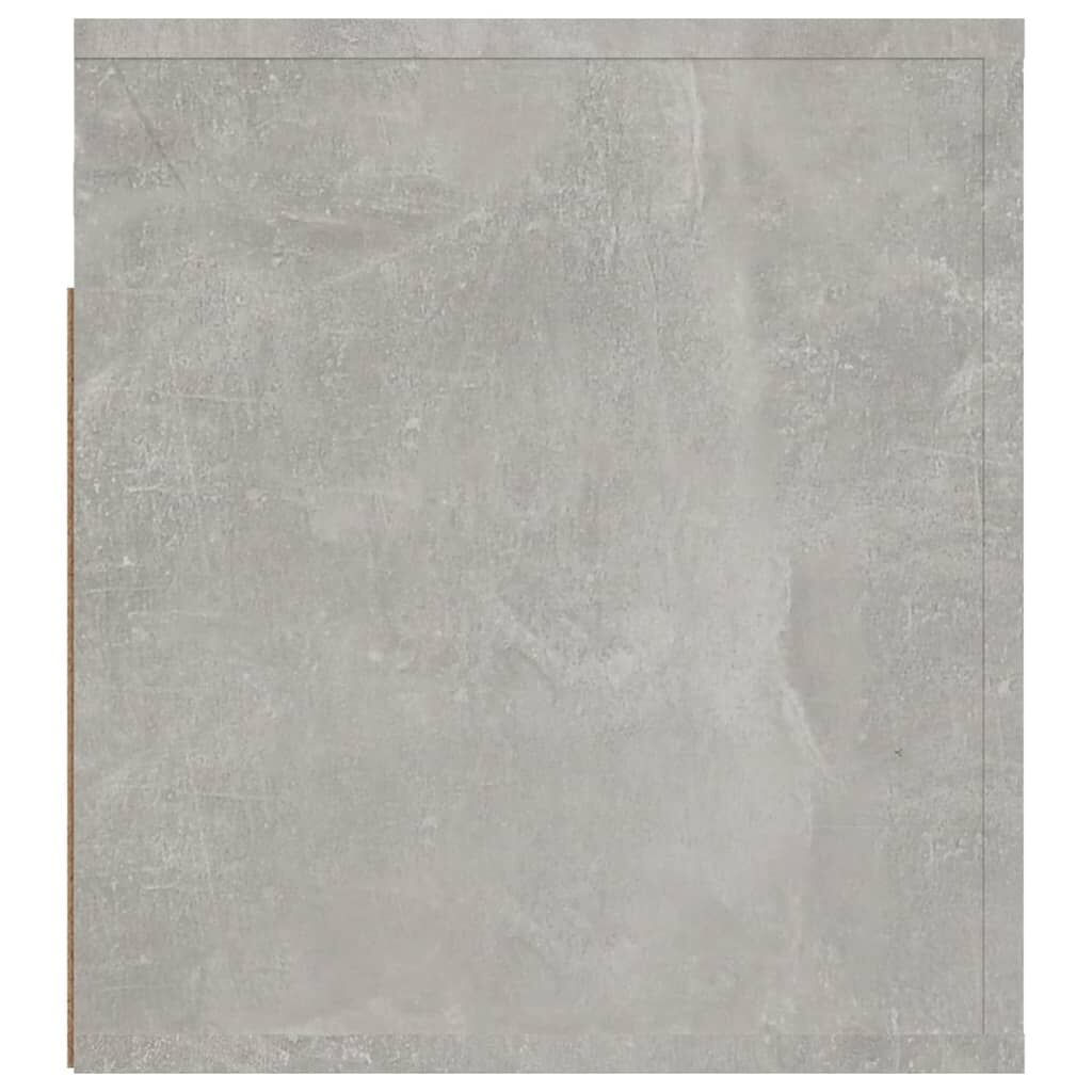 vidaXL Κομοδίνο Επιτοίχιο Γκρι Σκυροδέματος 50x36x40 εκ.