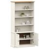 vidaXL Βιβλιοθήκη VIGO Λευκή 85 x 35 x 170 εκ. από Μασίφ Ξύλο Πεύκου