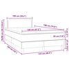 vidaXL &Kappa;&rho;&epsilon;&beta;ά&tau;&iota; Boxspring &mu;&epsilon; &Sigma;&tau;&rho;ώ&mu;&alpha; & LED &Sigma;&kappa;. &Pi;&rho;ά&sigma;&iota;&nu;&omicron; 120x190&epsilon;&kappa; &Beta;&epsilon;&lambda;&omicron;ύ&delta;&omicron;
