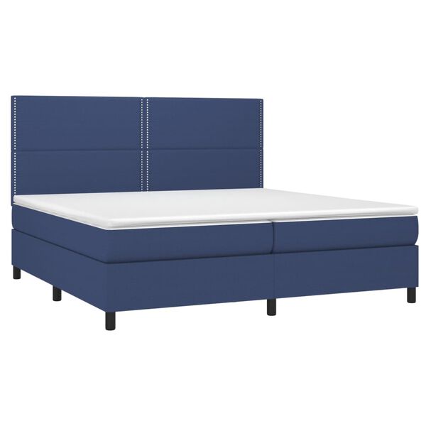vidaXL &Kappa;&rho;&epsilon;&beta;ά&tau;&iota; Boxspring &mu;&epsilon; &Sigma;&tau;&rho;ώ&mu;&alpha; &Mu;&pi;&lambda;&epsilon; 200x200 &epsilon;&kappa;. &Upsilon;&phi;&alpha;&sigma;&mu;ά&tau;&iota;&nu;&omicron;