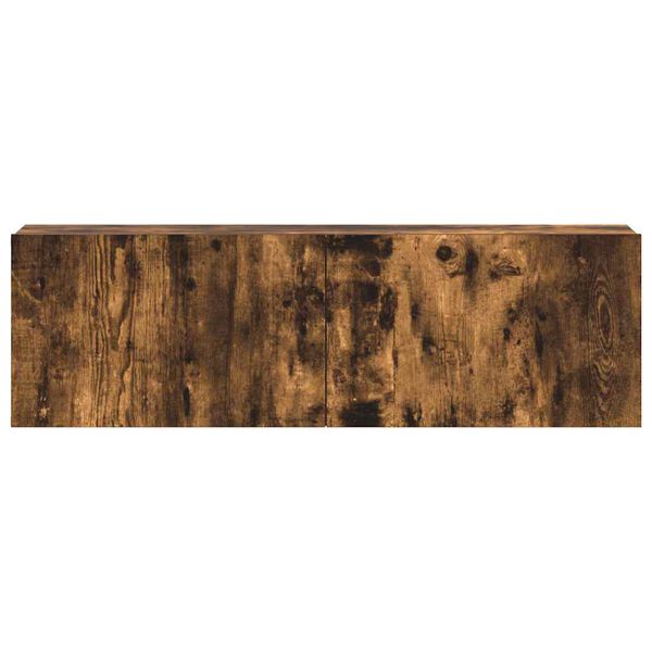 vidaXL Σετ Επίπλων Τηλεόρασης 3 Τεμαχίων Καπνιστή δρυς Επεξ. Ξύλο