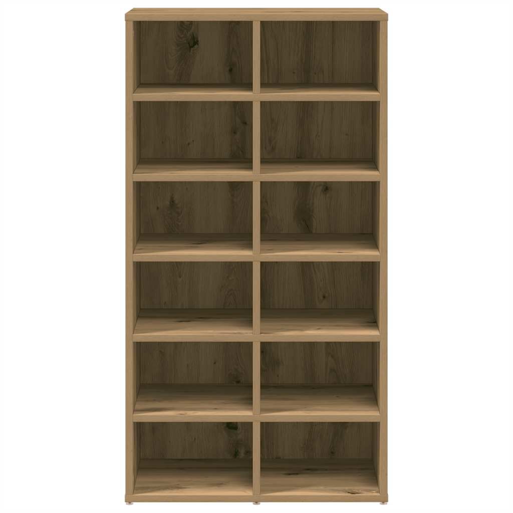 vidaXL Ράφι παπουτσιών Artisan Oak 54x34x100,5 cm Κατασκευασμένο ξύλο