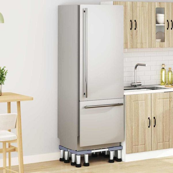 vidaXL Βάση πλυντηρίου ρούχων Γκρι 67 x 67 x 21.5 εκ Μέταλλο