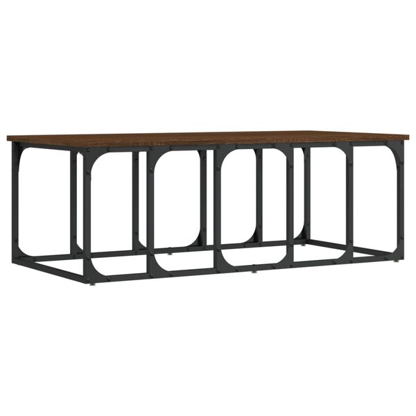 vidaXL Τραπεζάκι Σαλονιού Καφέ Δρυς 100x50x35,5 εκ. Επεξεργασμένο Ξύλο