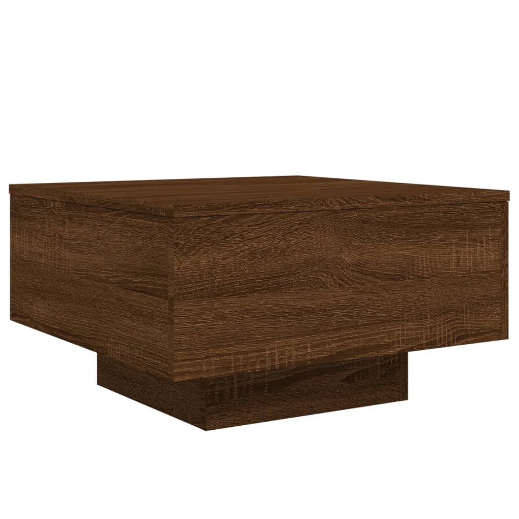 vidaXL Τραπεζάκι Σαλονιού Καφέ Δρυς 55x55x31 εκ. Επεξεργασμ. Ξύλο