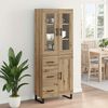 vidaXL Highboard &mu;&epsilon; &sigma;&upsilon;&rho;&tau;ά&rho;&iota; 2 pcs Artisan Oak &Epsilon;&pi;&epsilon;&xi;&epsilon;&rho;&gamma;&alpha;&sigma;&mu;έ&nu;&omicron; &xi;ύ&lambda;&omicron;