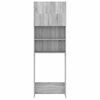 vidaXL Ντουλάπι Πλυντηρίου Γκρι Sonoma 64 x 25,5 x 190 εκ.