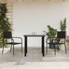 vidaXL Σετ Επίπλων Bistro Κήπου 3 τεμ. Μαύρο Συνθετικό Ρατάν/Ατσάλι