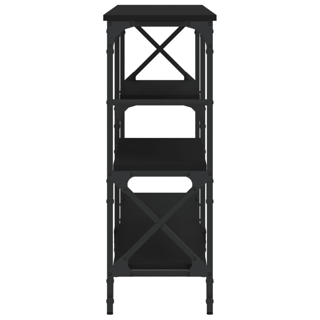 vidaXL Τραπέζι Κονσόλα Μαύρο 180x29x76,5 εκ. Επεξεργασμένο Ξύλο