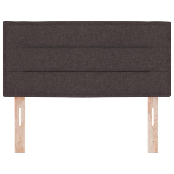 vidaXL Κεφαλάρι με κεφαλάρι Σκούρο Καφέ 90 cm Τεχνητό Δέρμα