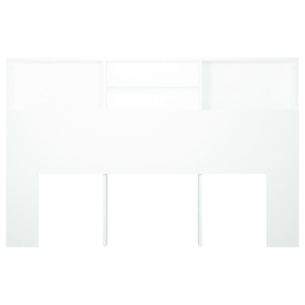 vidaXL Κεφαλάρι Με Αποθηκευτικό Χώρο Λευκό 160 x 19 x 103,5 εκ.