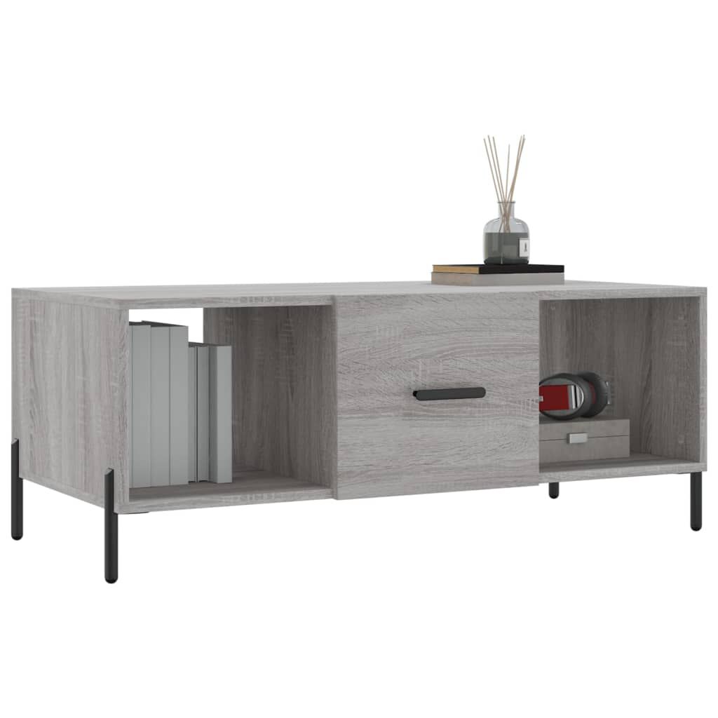 vidaXL Τραπεζάκι Σαλονιού Γκρι Sonoma 102x50x40 εκ. Επεξεργασμένο Ξύλο